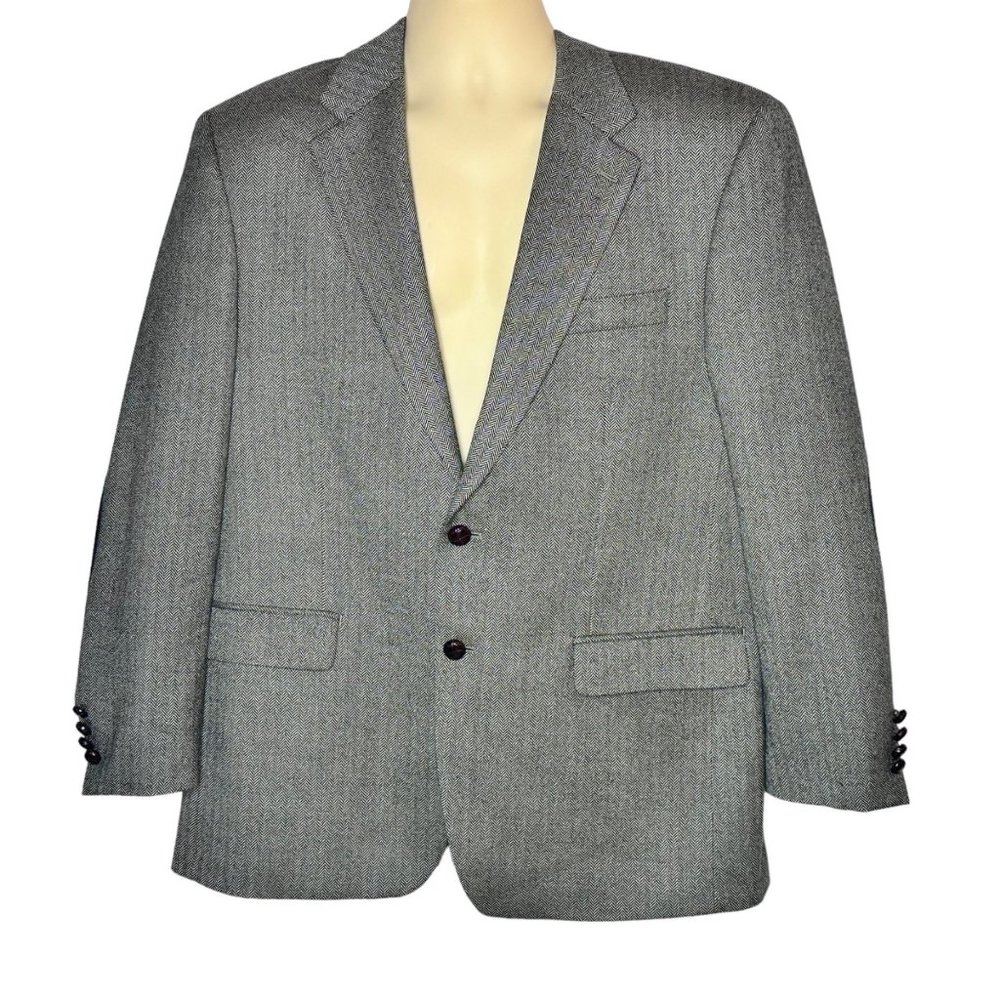 Lauren by Ralph Lauren Wool Sports Coat/Blazer w/Elbow Patches - 44R